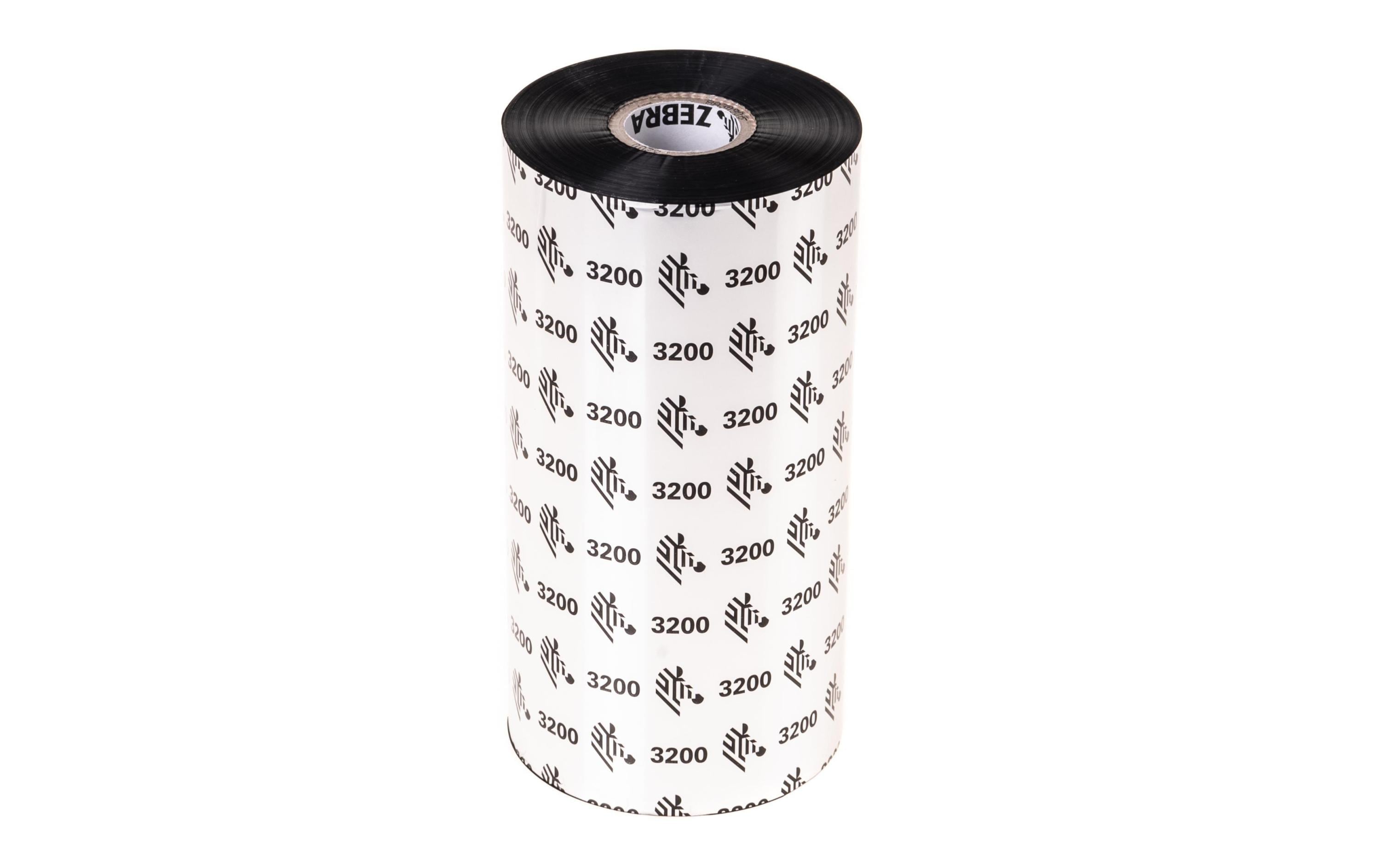 Zebra Farbband für Thermo Transfer 156mm, Wax/Resin (3200), 25mm Core, 450m, black