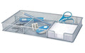 WEDO Stiftehalter Office-Serie Silber im "Gitter"-Look, Grösse 29 x 16 x 4cm