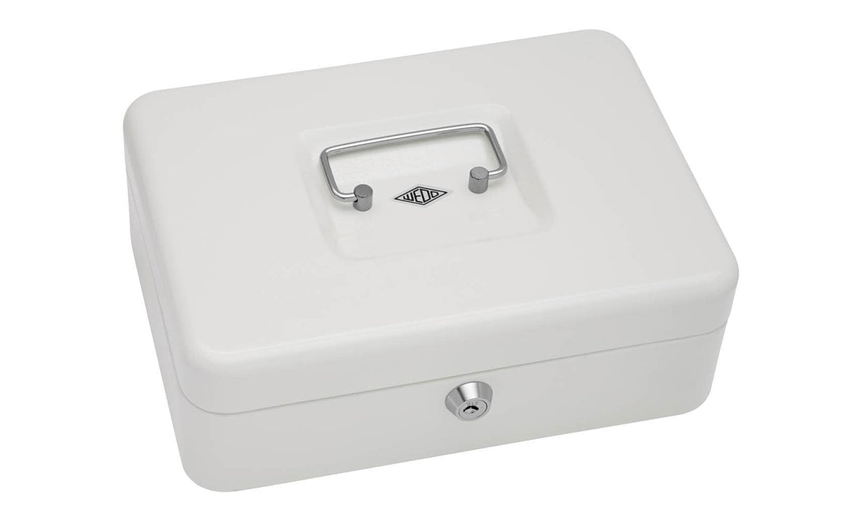 Wedo Geldkassette, 25 x 18 x 9 cm 5 Fächer, weiss