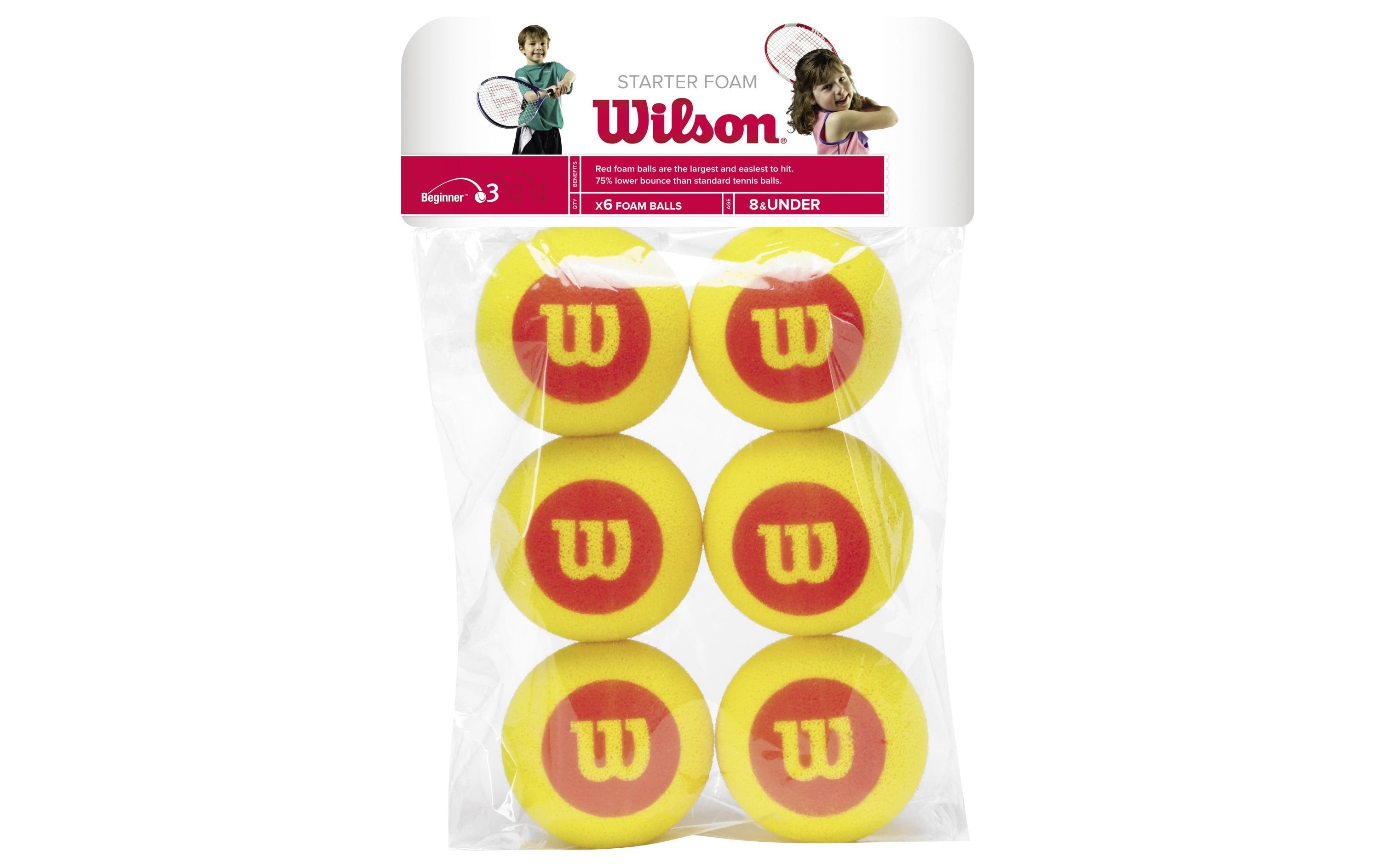 Wilson Tennis Bälle Starter Foam 6er-Pack