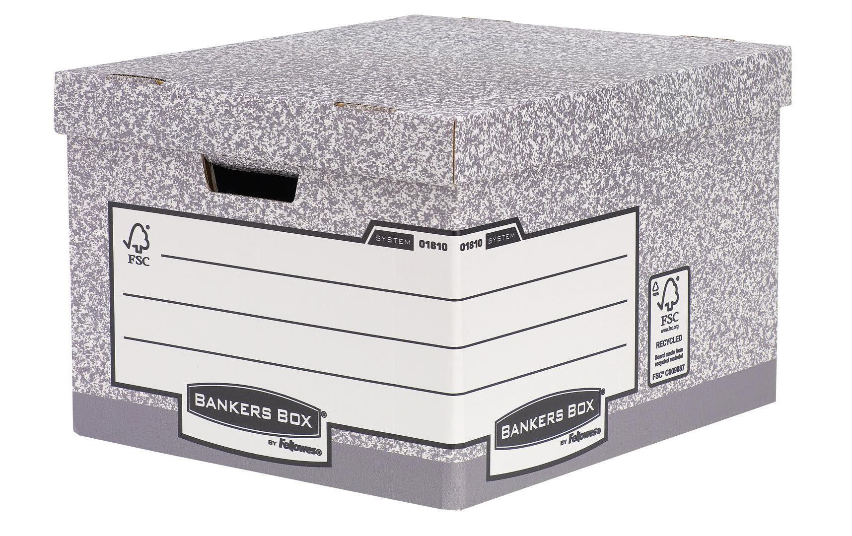 Fellowes Bankersbox System Archivbox gross 10 Stück, 2940x3870x4450mm