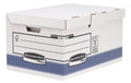 Fellowes Bankersbox System Klappdeckelbox blau/weiss, 3100x3900x5600mm, 10 Stk.