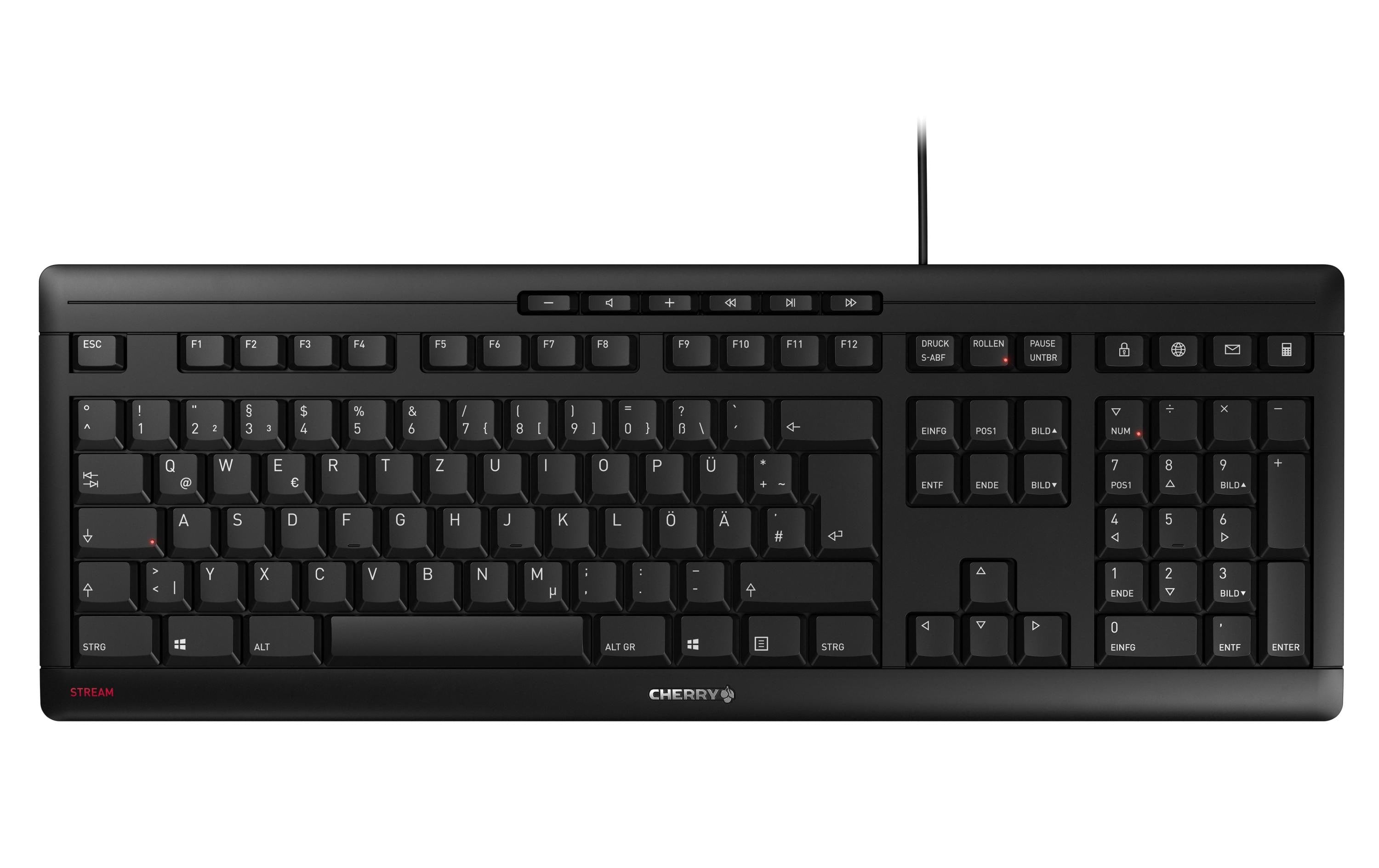 Cherry STREAM schwarz DE Layout