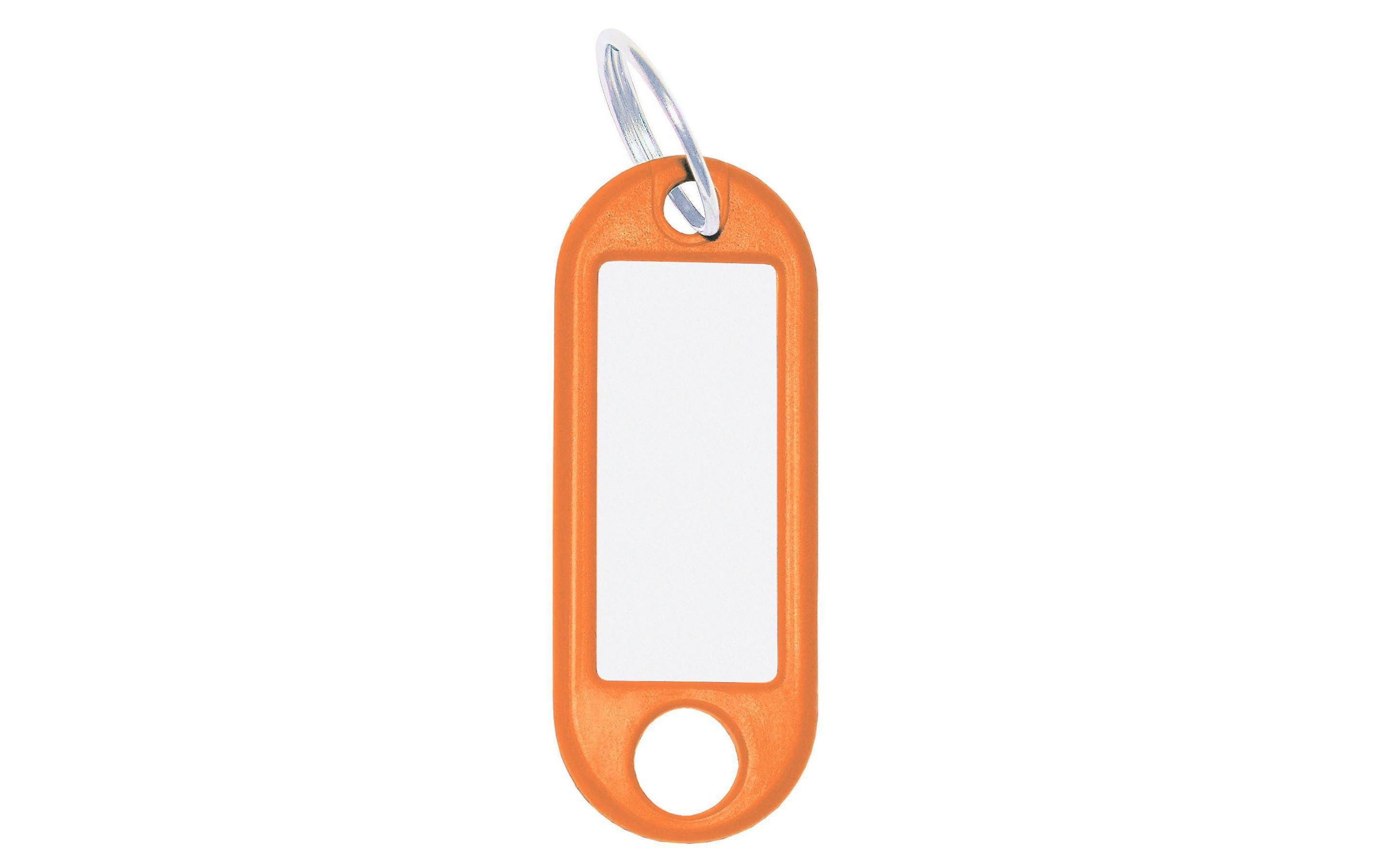 WEDO Schlüsselanhänger mit Ring 100 Stück, Farbe: Orange