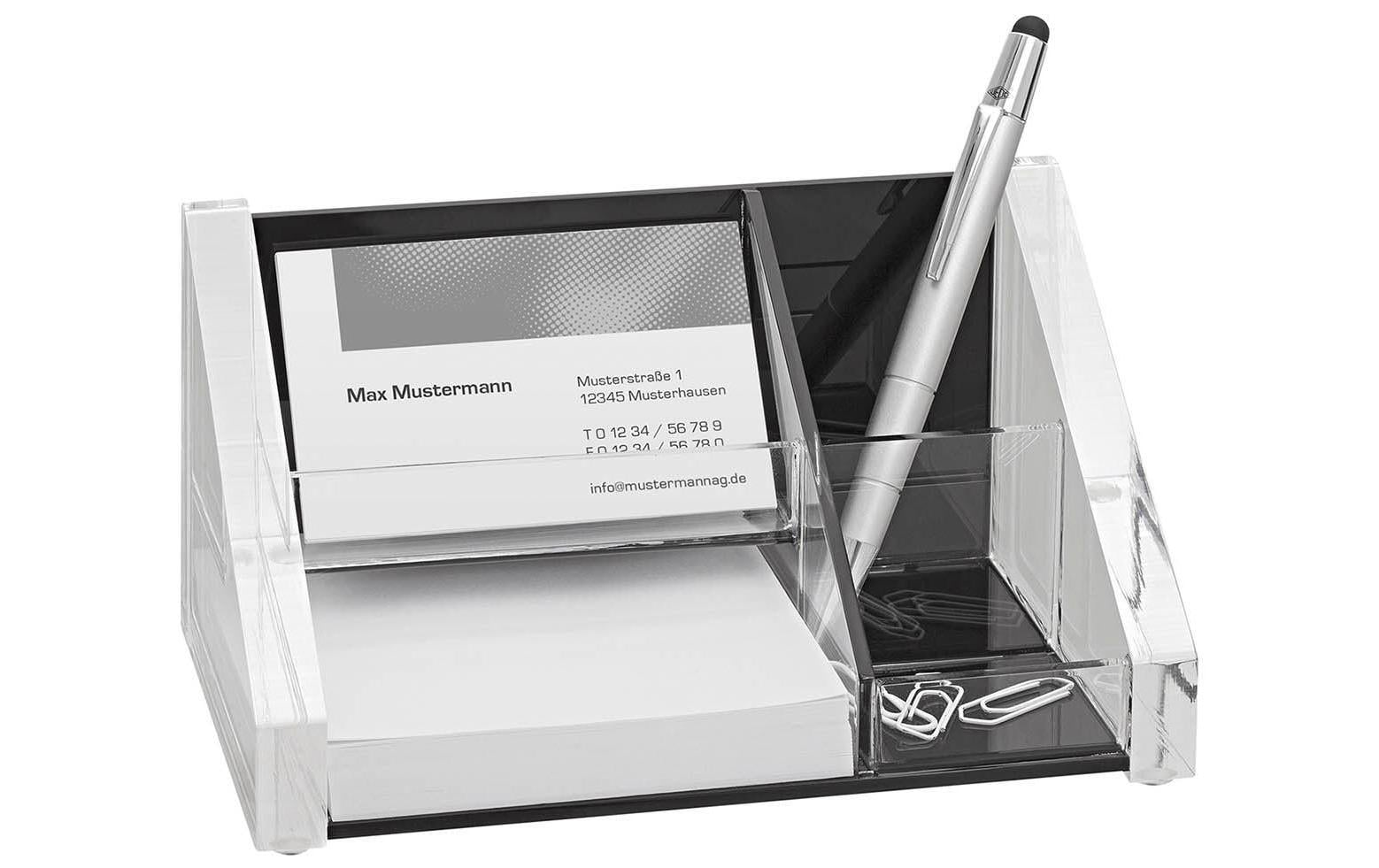 WEDO Stiftehalter Exklusiv Serie Acryl, Grösse: 16.4 x 9.7 x 8.9 cm