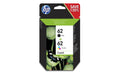 HP Valuepack Nr. 62 - B + CMY +  (N9J71AE) Tintenvolumen 1x 4.0+ 1x 4.5ml