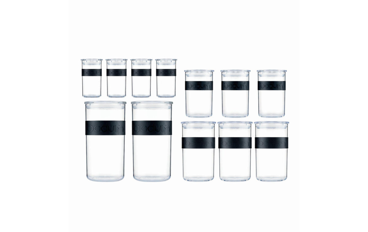 Bodum Presso Vorratsglas Set, Kunststoff 4x 0.25L, 3x 0.6L, 3x 1.0L, 2x 2.0L