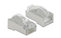 Delock RJ45 Stecker, STP, Cat.6, 20 Stück RJ45 Crimp+Cut+Curve Stecker