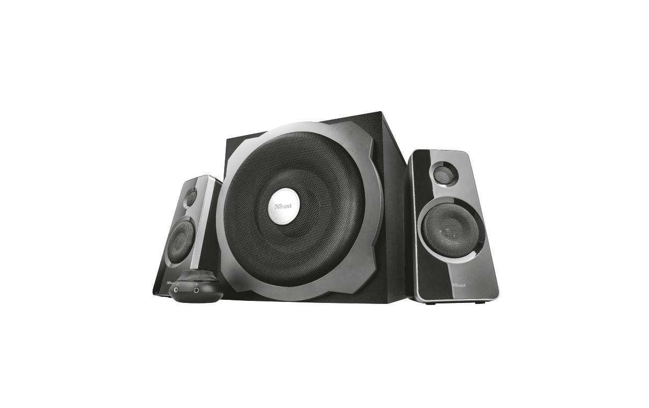 Trust Tytan 2.1 Speaker Set 60 Watt RMS, Subwoofer aus Holz