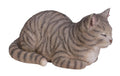 Vivid Arts Träumende Katze, Polyresin Grau, 34.5 x 19.3 x 17 cm