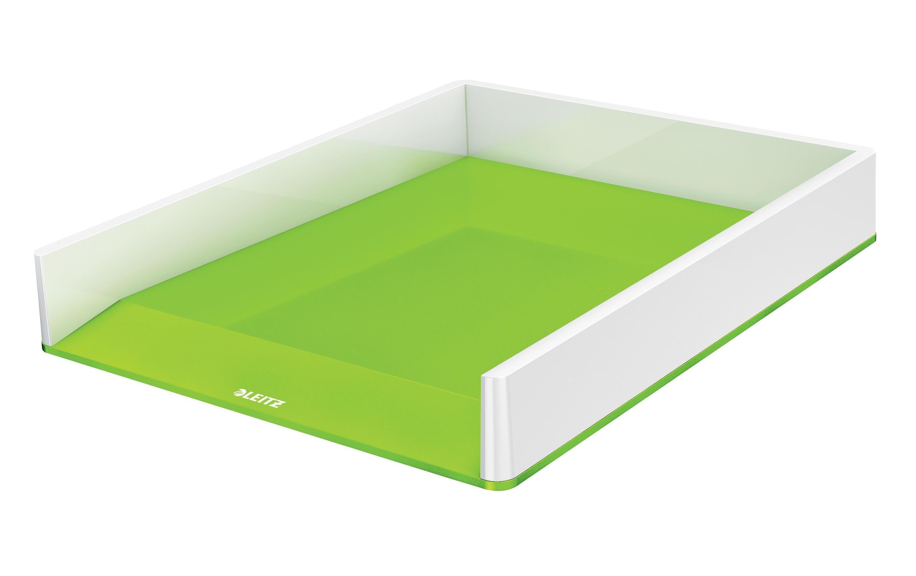 Leitz WOW Briefkorb Duo Colour weiss/grün