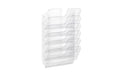 Durable Prospektständer Flexiplus 6 A4 quer 6 Fächer, 340x750x100mm, transparent