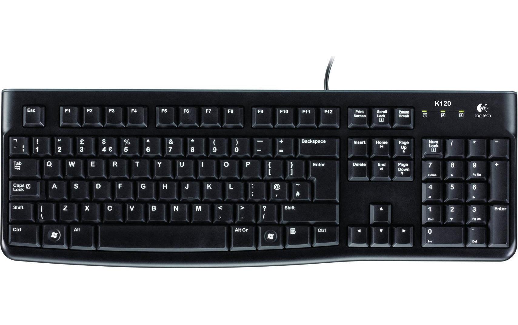 Logitech Keyboard K120 for Business USB, US-Layout