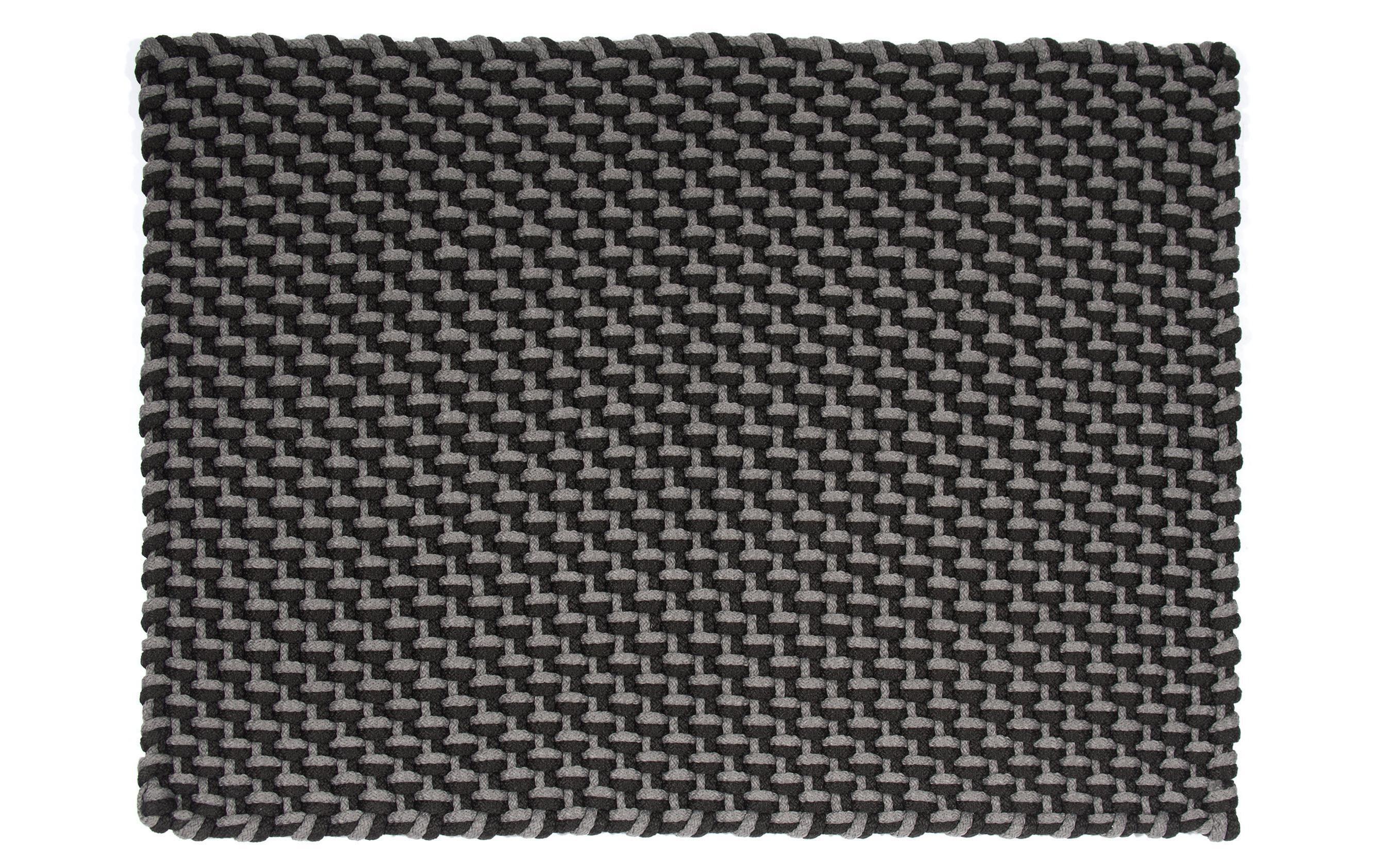 pad POOL In/Outdoor Teppich, Stein-Schwarz 72 x 132 cm, Hightechfaser