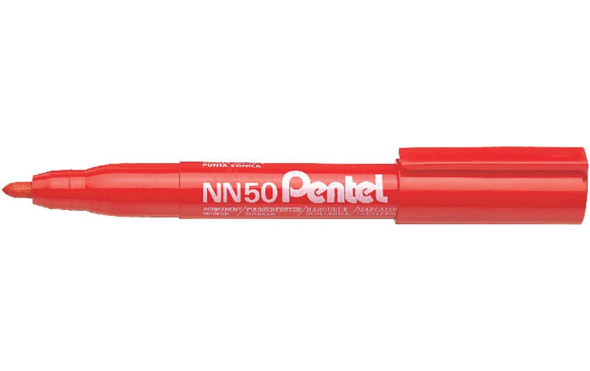 PENTEL Permanent Marker NN50 rot Strichstärke: 1,3 mm