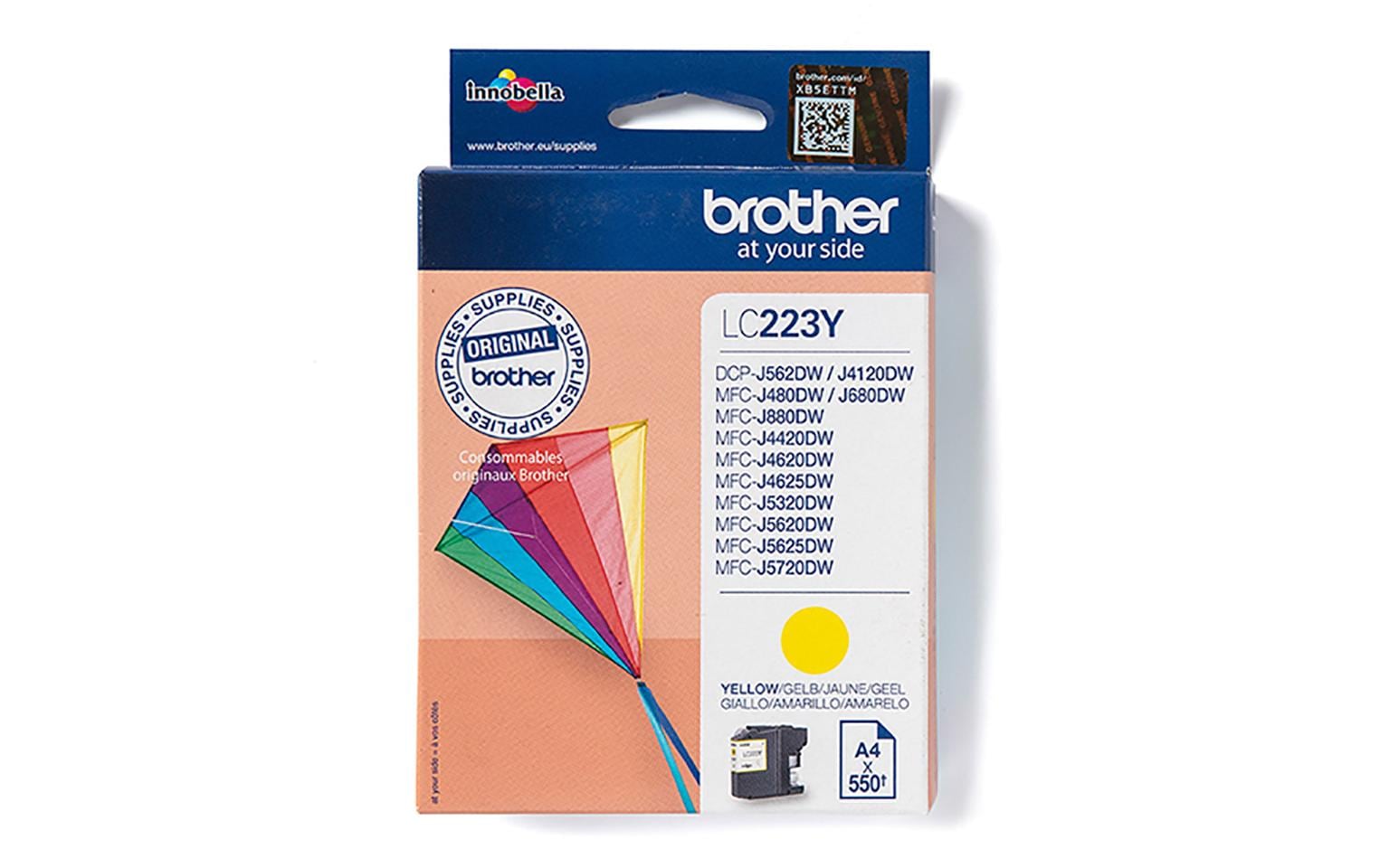 Tinte Brother LC-223Y, yellow 550 Seiten