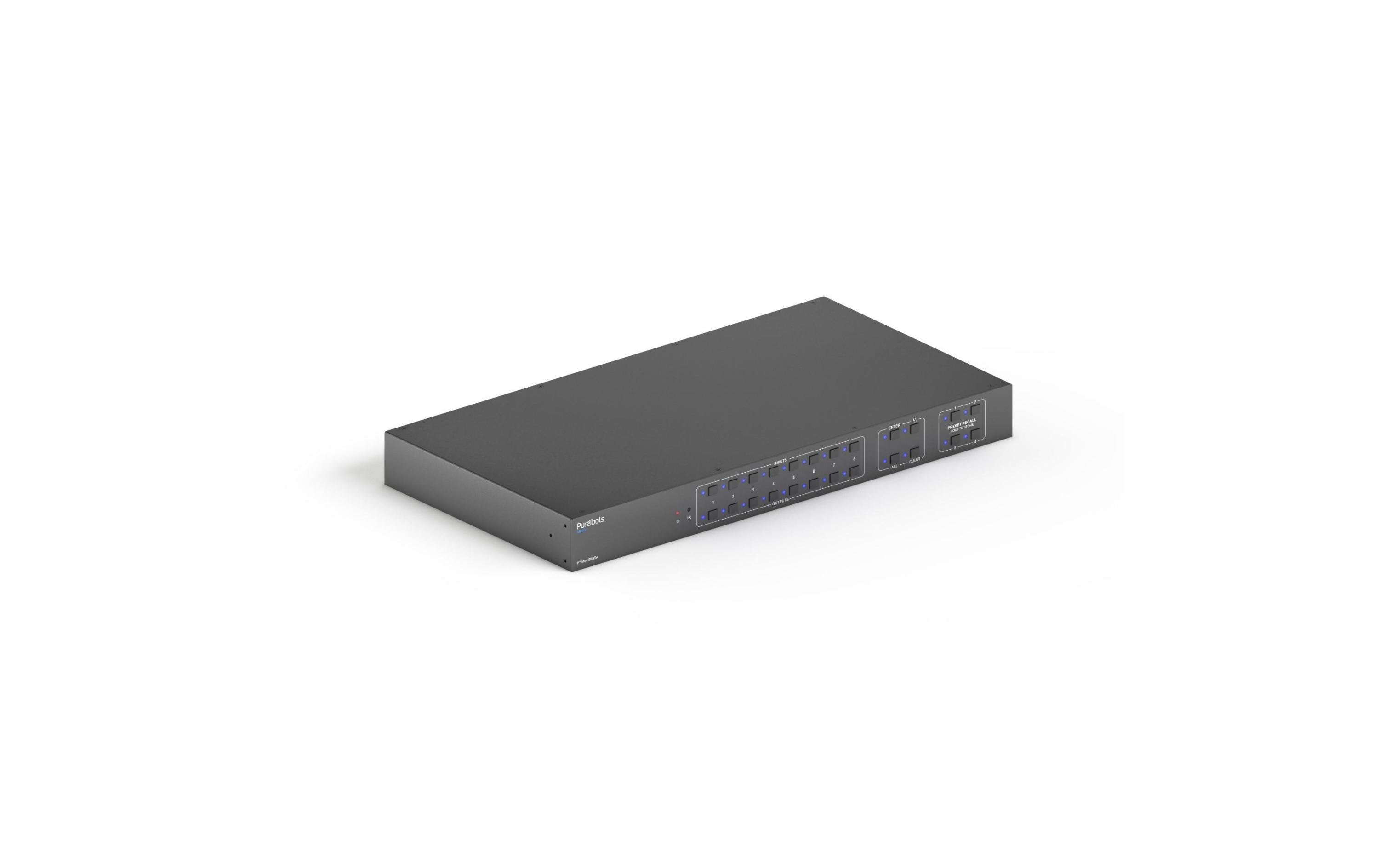 PureTools PT-MA-HD88DA Matrix 8x8, 8HDMI >8HDMI, 4K