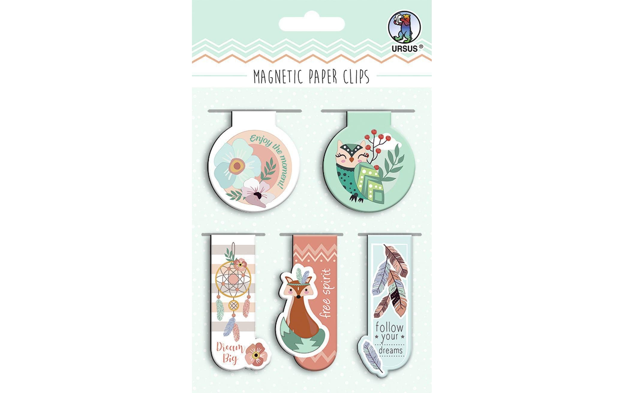 Ursus Haftmagnet Paper Clips Dream 6 verschiedene Designs