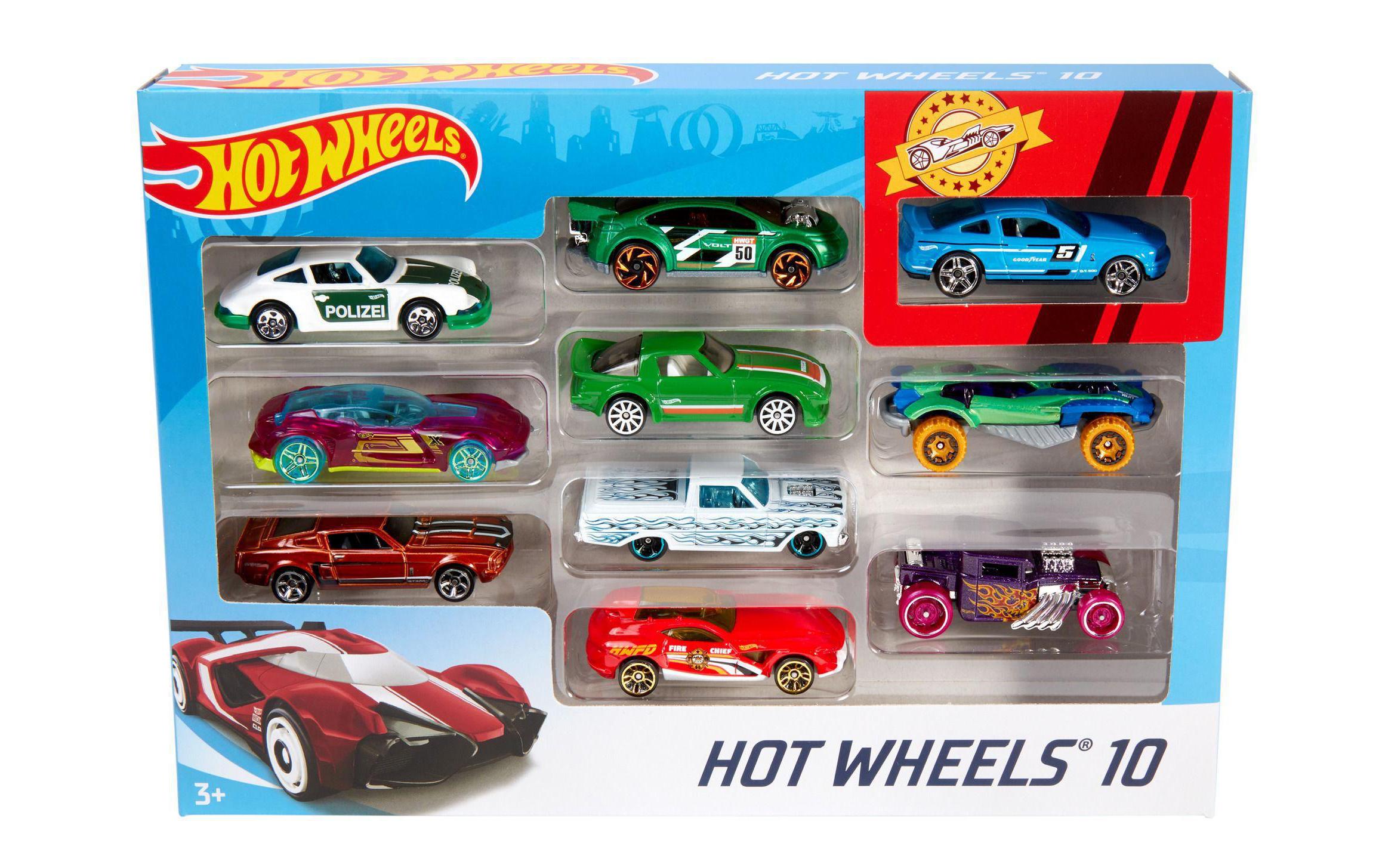 Mattel Hot Wheels 10er Geschenkset Alter: 3+