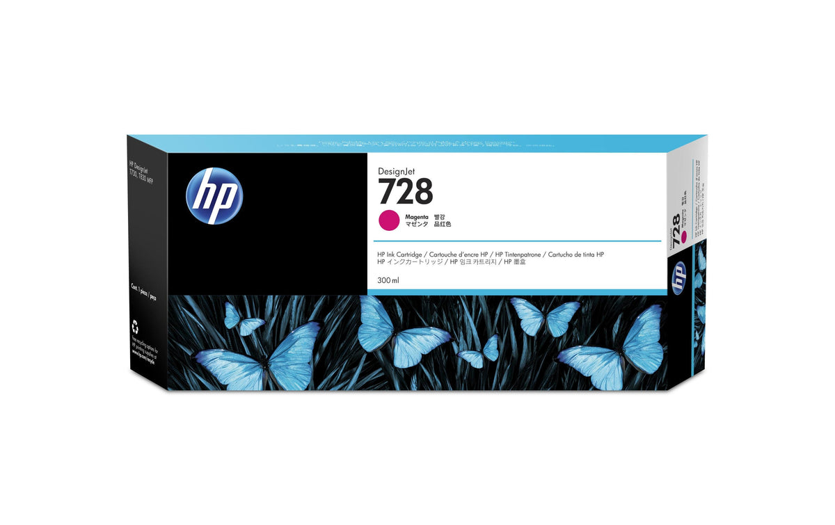 HP Tinte Nr. 728 - Magenta (F9K16A) Tintenvolumen 300 ml