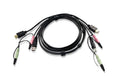 Aten 2L-7D02UH: USB-HDMI-KVM-Kabel 1.8M Anschluss: HDMI, USB und Audio
