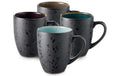 Bitz Kaffeetasse 300ml 4er Set Assortiert 4er Set, V: 300ml, H: 10cm, D: 8cm