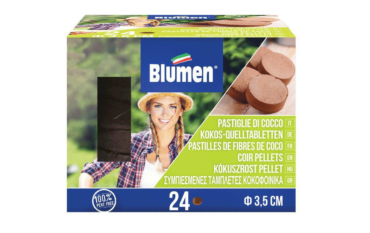 Blumen Kokosquelltabletten ohne Netz ø 35 mm, 24 St.Karton