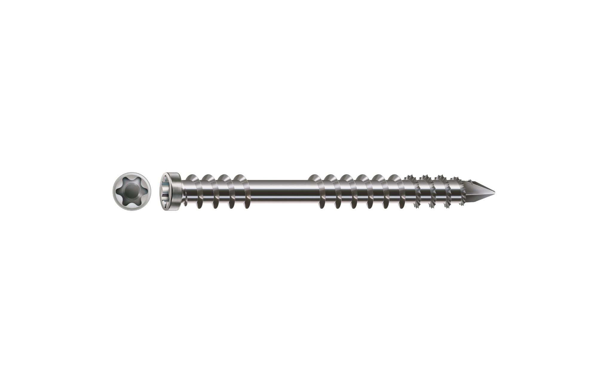 SPAX Selbstbohrschrauben D ZK T25 5,0x50 mm Fixiergewinde, INOX A2, 200 Stk.