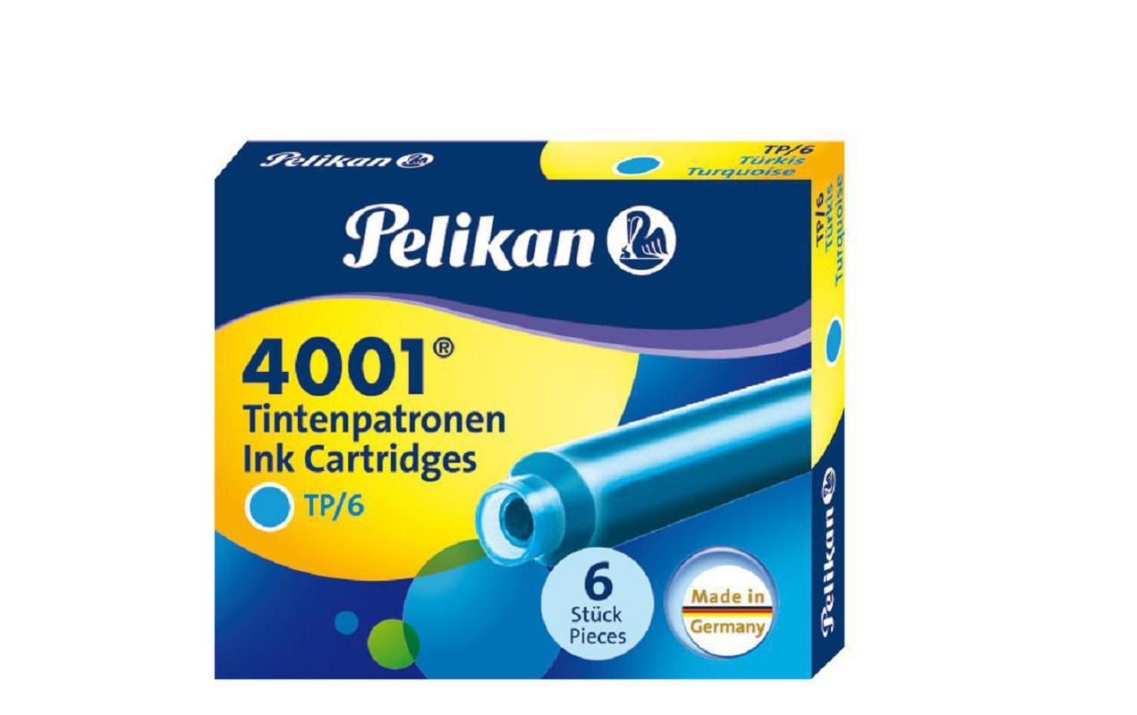 Pelikan Tintenpatrone 4001 6 Stück, türkis