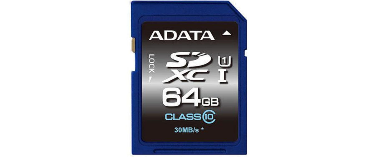 ADATA SDXC Card 64GB, Premier UHS-I C10 lesen: 30MB/s schreiben: 10MB/s