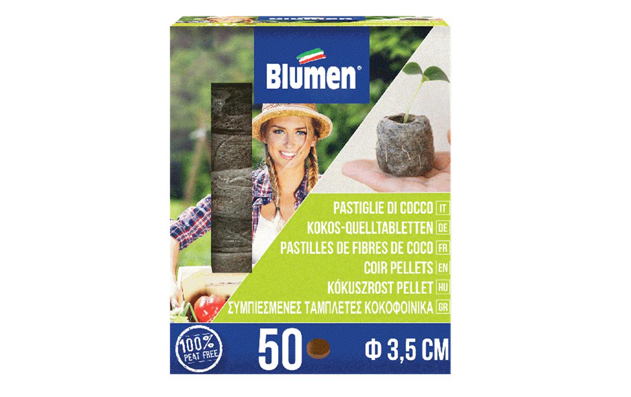 Blumen Kokosquelltabletten mit Netz