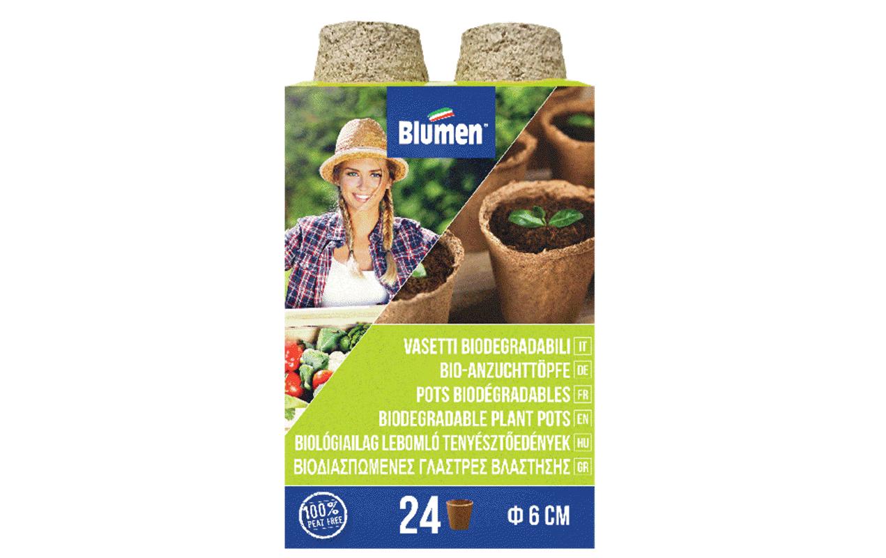 Blumen Kokos Anzuchttöpfe rund ø 6 cm, 24 St