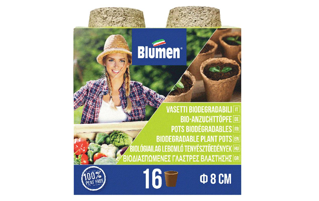Blumen Kokos Anzuchttöpfe rund ø 8 cm, 16 St