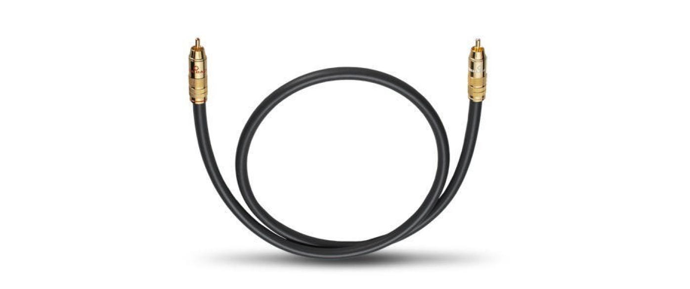 Oehlbach Subwoofer Kabel NF 214 Sub 2.0m Cinch männlich/ Cinch männlich, schwarz