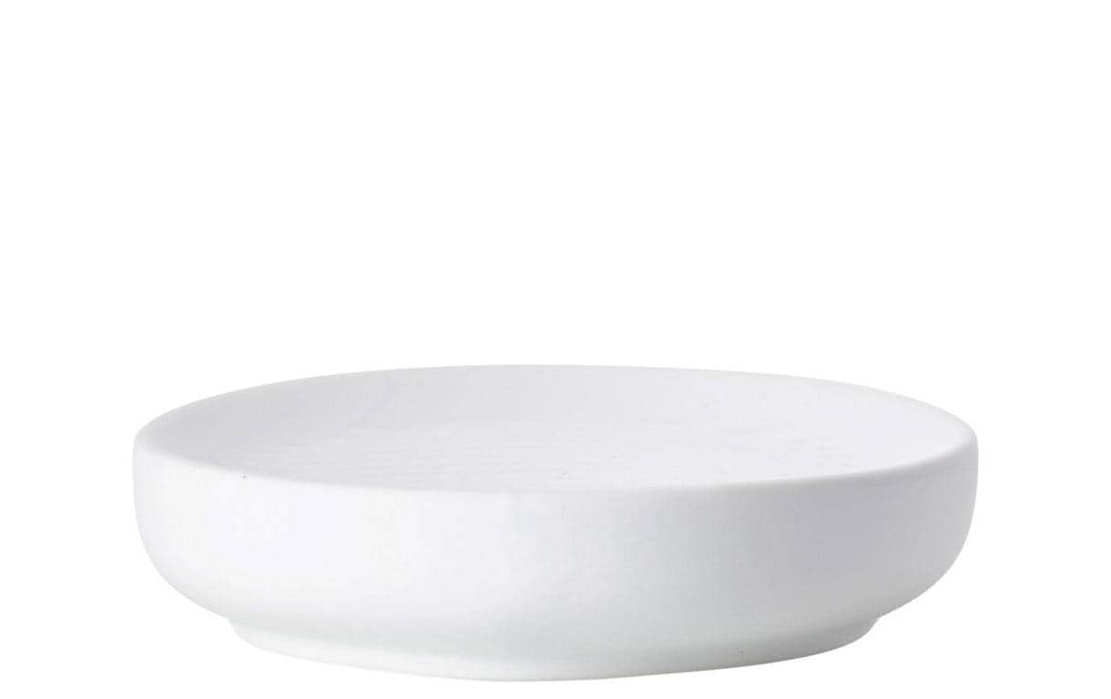 Zone Seifenschale UME White Höhe 3cm, Breite 12cm, Porzellan