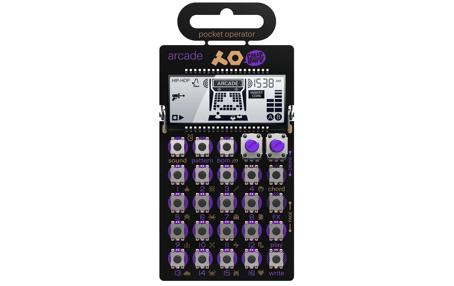 Teenage Engineering PO-20 Arcade Synthesizer, 16 Step Sequencer