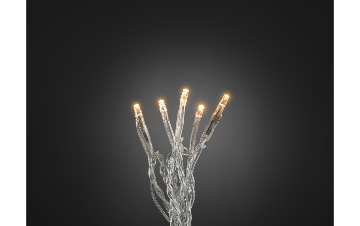 Konstsmide LK Micro LED, 50 LED, Indoor Bernsteinfarben, Kabel transparent