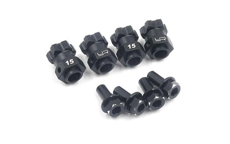 Yeah Racing Radmitnehmer 15mm offset 12mm, Alu