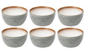 Bitz Schale 10cm Grau/Creme 6 Stk., D: 10cm, H: 5cm, Stoneware