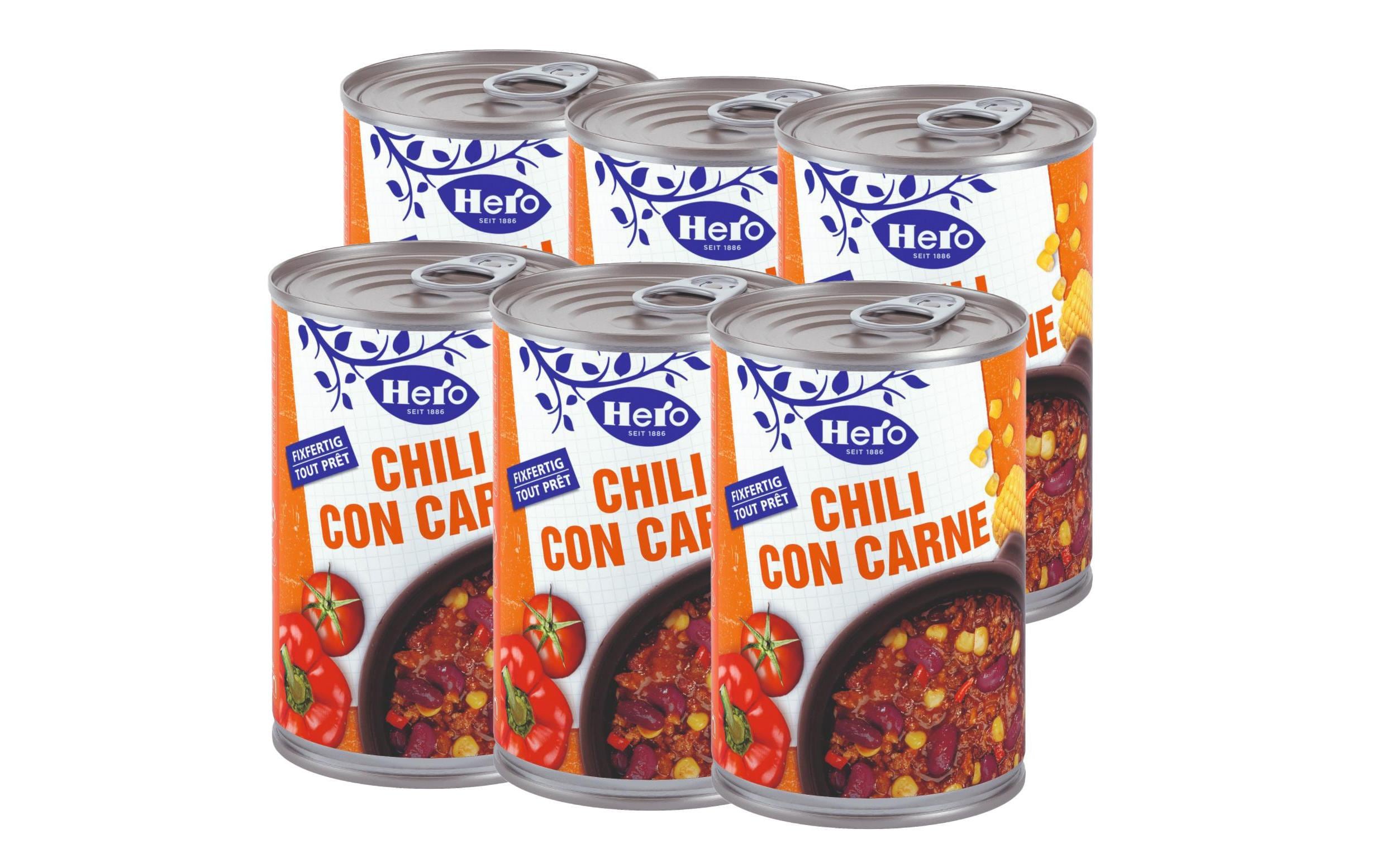 Hero Chili con Carne 6x430g