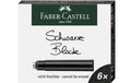 Faber-Castell Tintenpatrone 6 Stück schwarz