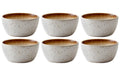 Bitz Schale 10cm Creme/Creme 6 Stk., D: 10cm, H: 5cm, Stoneware