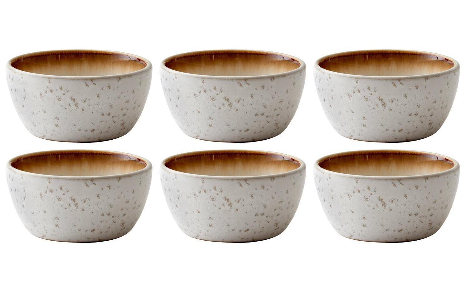 Bitz Schale 10cm Creme/Creme 6 Stk., D: 10cm, H: 5cm, Stoneware