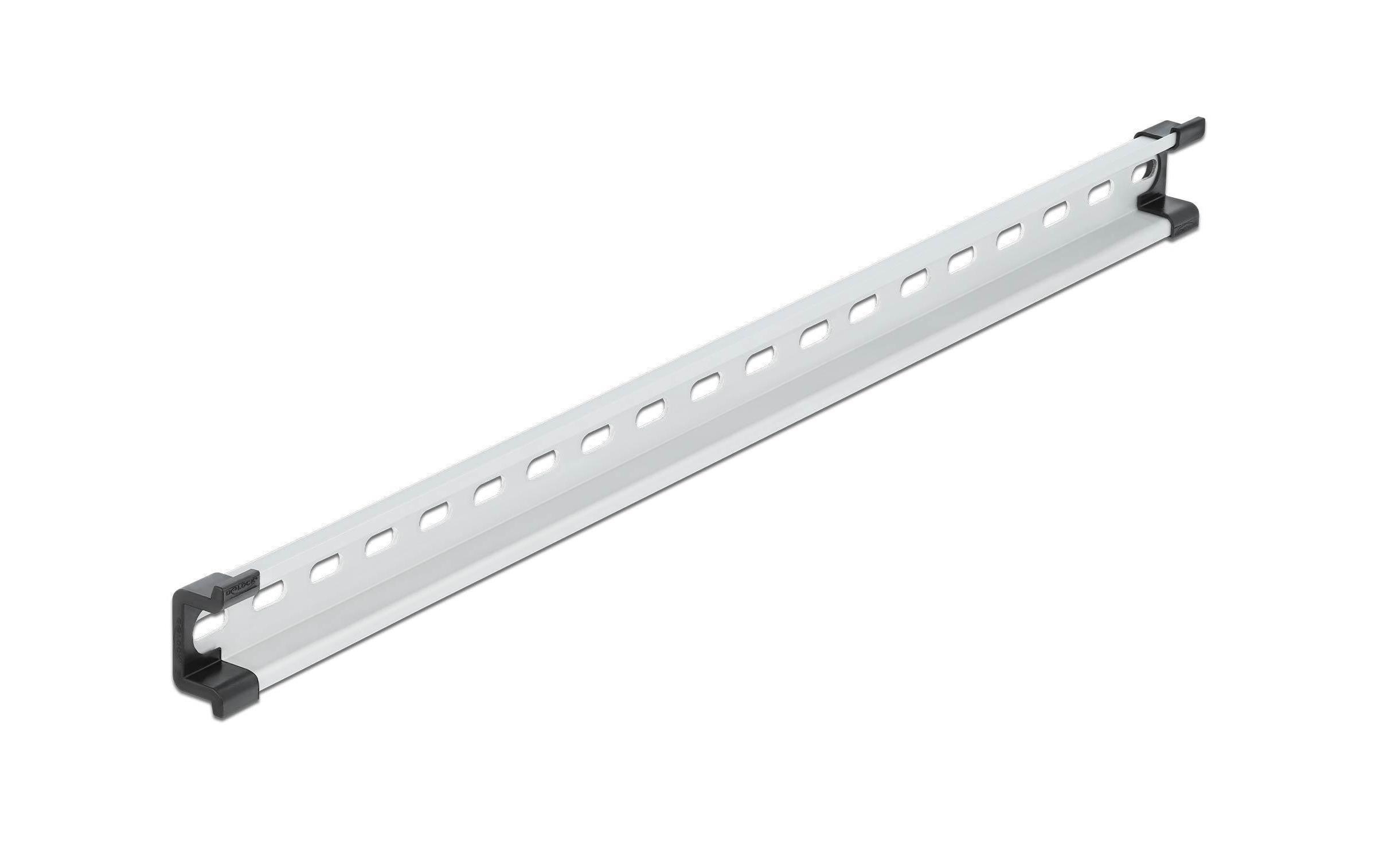 Delock Hutschiene 50cm, mit Schlitzlöcher 500 x 35 x 15 mm, Aluminium