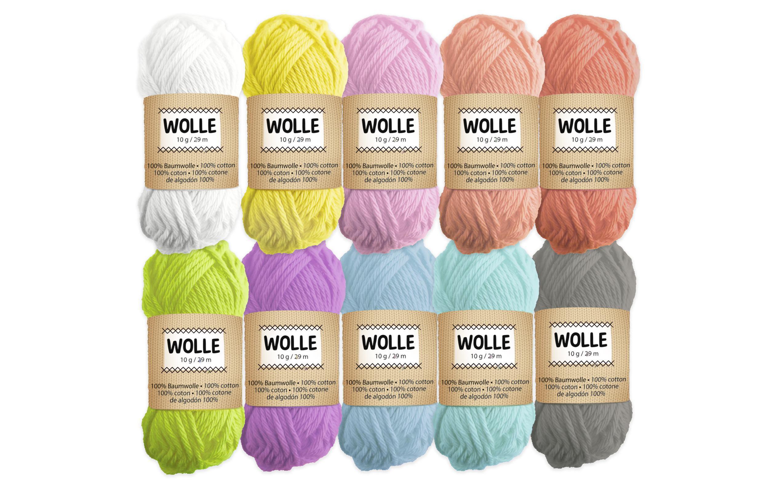 URSUS Wolle Pastell 10 Knäuel à 10 g / 29m
