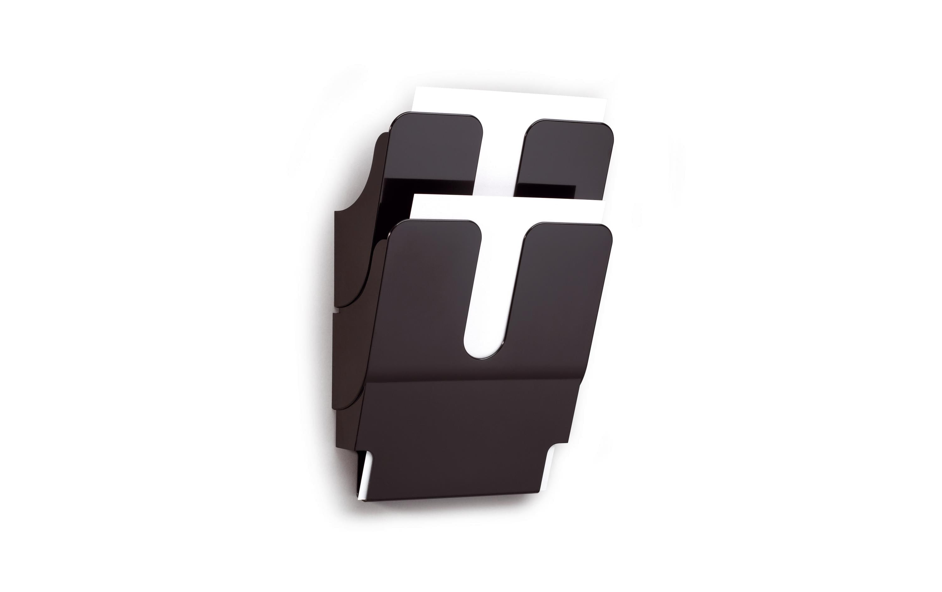 Durable Prospektständer Flexiplus 2 A4 2 Fächer, 247x360x100mm, schwarz