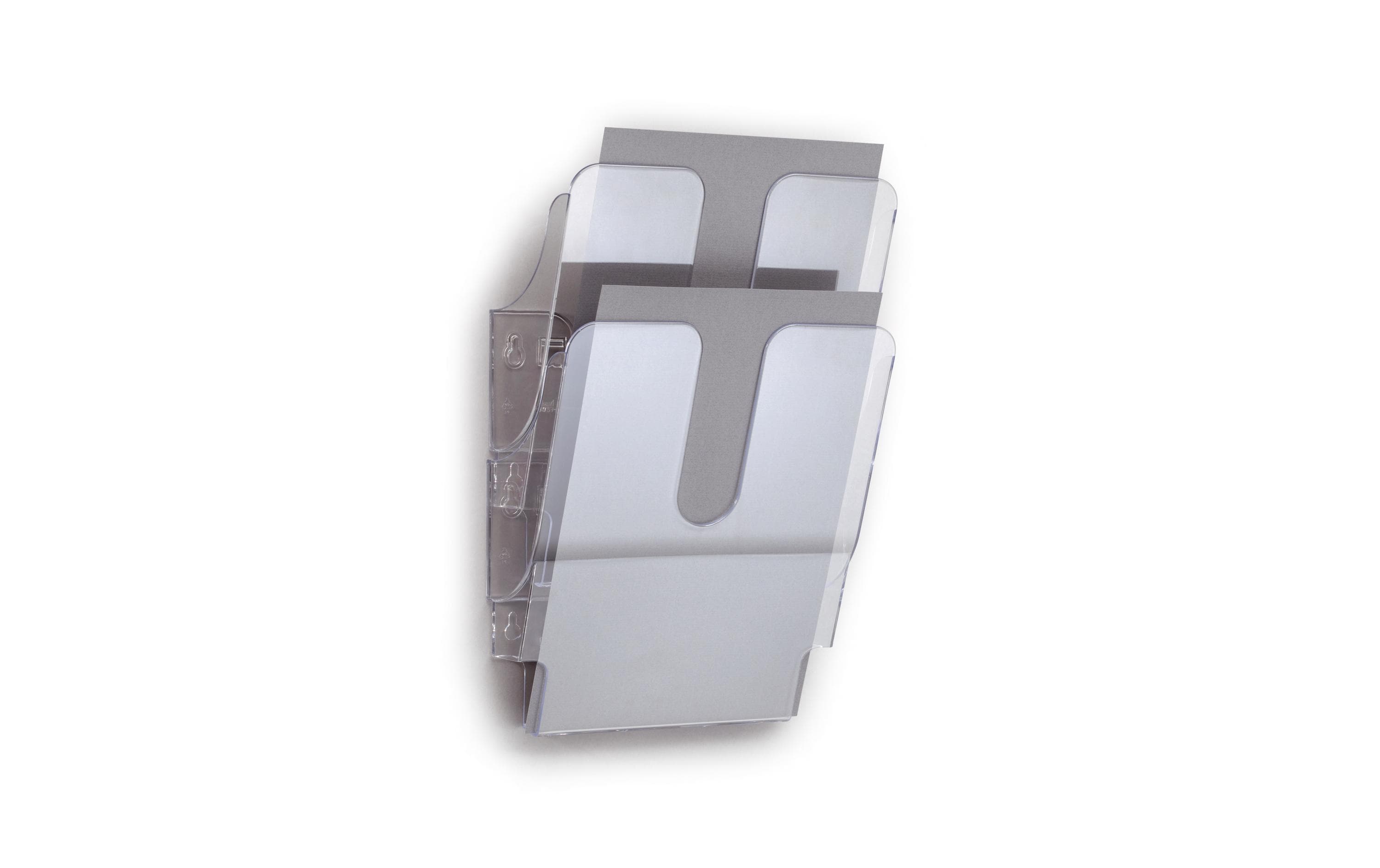 Durable Prospektständer Flexiplus 2 A4 2 Fächer, 247x360x100mm, transparent