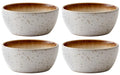 Bitz Schale 12cm Creme/Creme 4 Stk., D: 12cm, H: 6cm, Stoneware