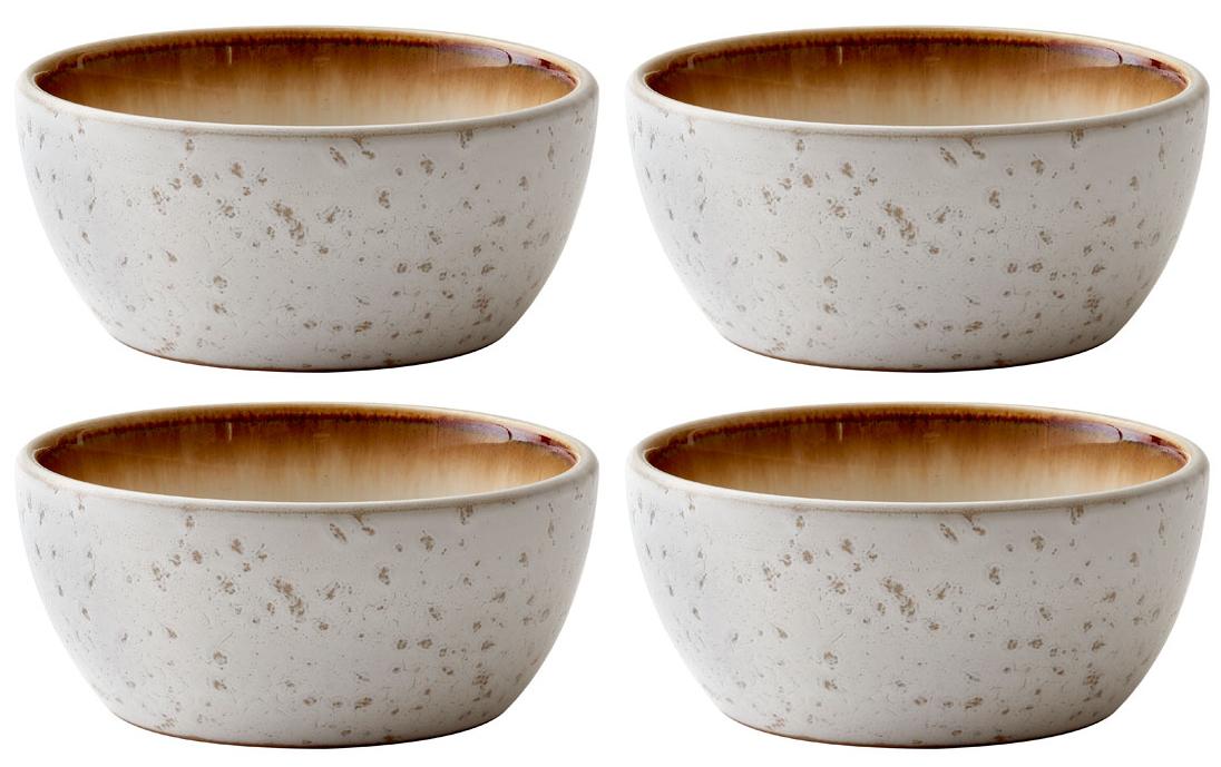 Bitz Schale 12cm Creme/Creme 4 Stk., D: 12cm, H: 6cm, Stoneware