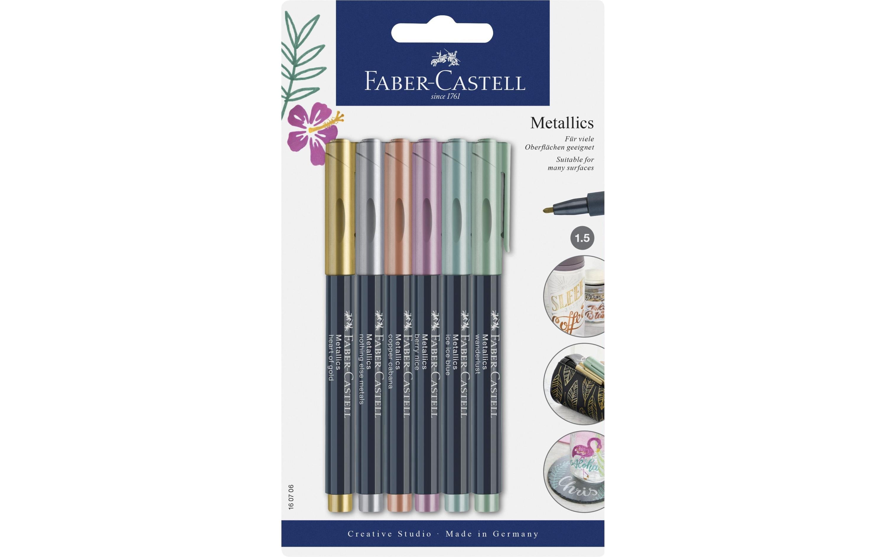 Faber-Castell Metallics Marker 6er Etui